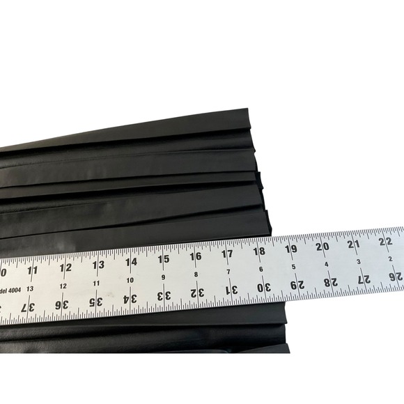 Fashion Nova Black Faux Leather Pleated Mini Skirt Plus Size 3XL Accordion Edgy - Picture 5 of 9